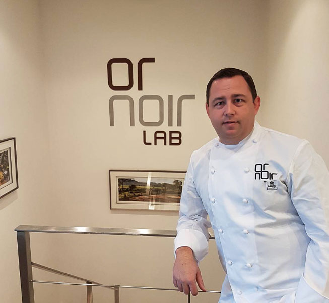 Big White's Executive Chef, Rob Walker, at Or Noir Laboratories.