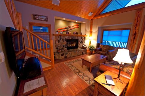 Woodcutter Cabins Interior Living Room