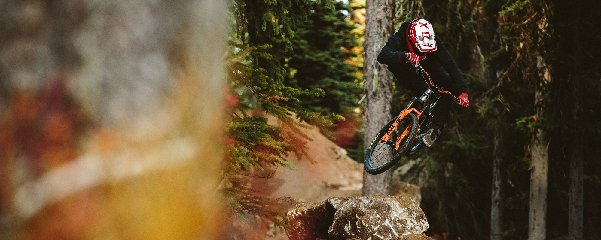 big white mountain biking