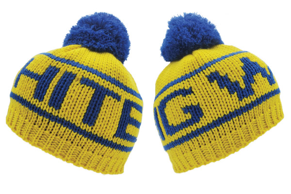 blue and yellow toques