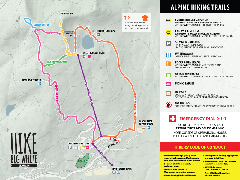 Hiking Trails Big White Ski Resort Hiking Trails Big White Ski Resort