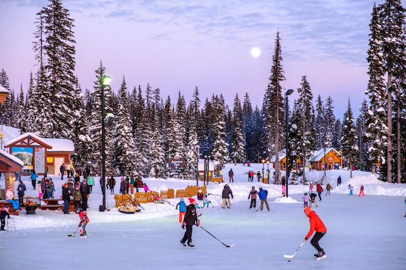 Skating at sunset