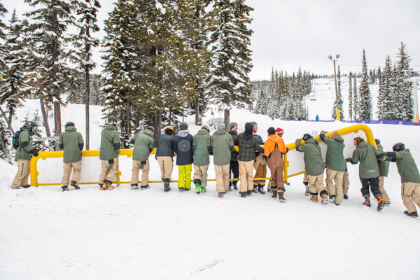 park crew with rail