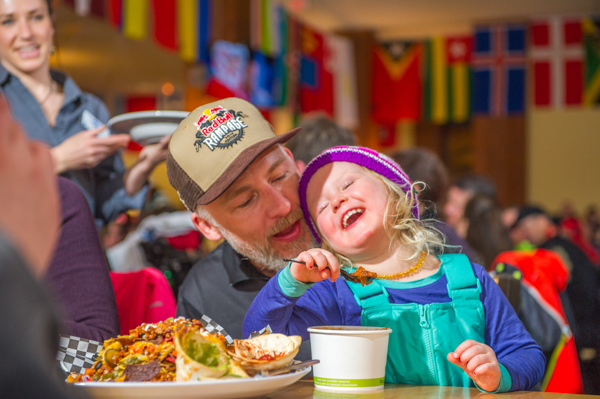 Child at apres ski