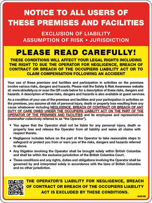Exclusion of liability