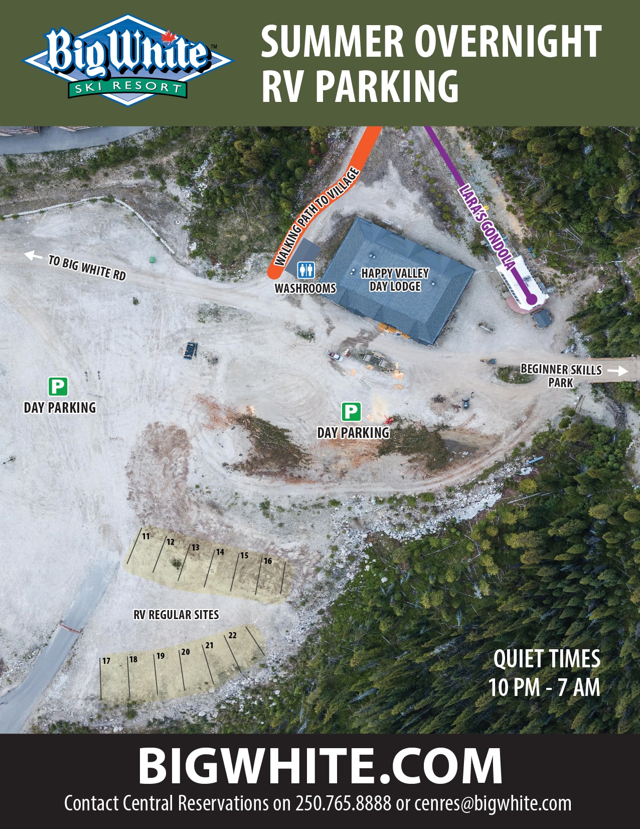 HV camping map