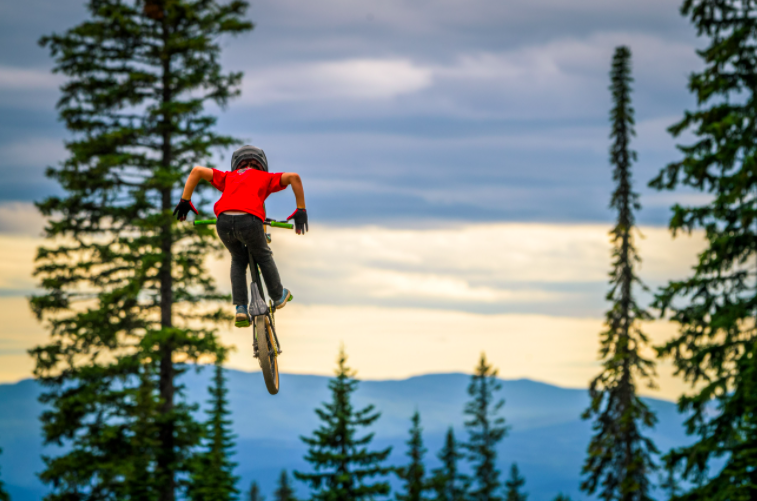 kid doing jump