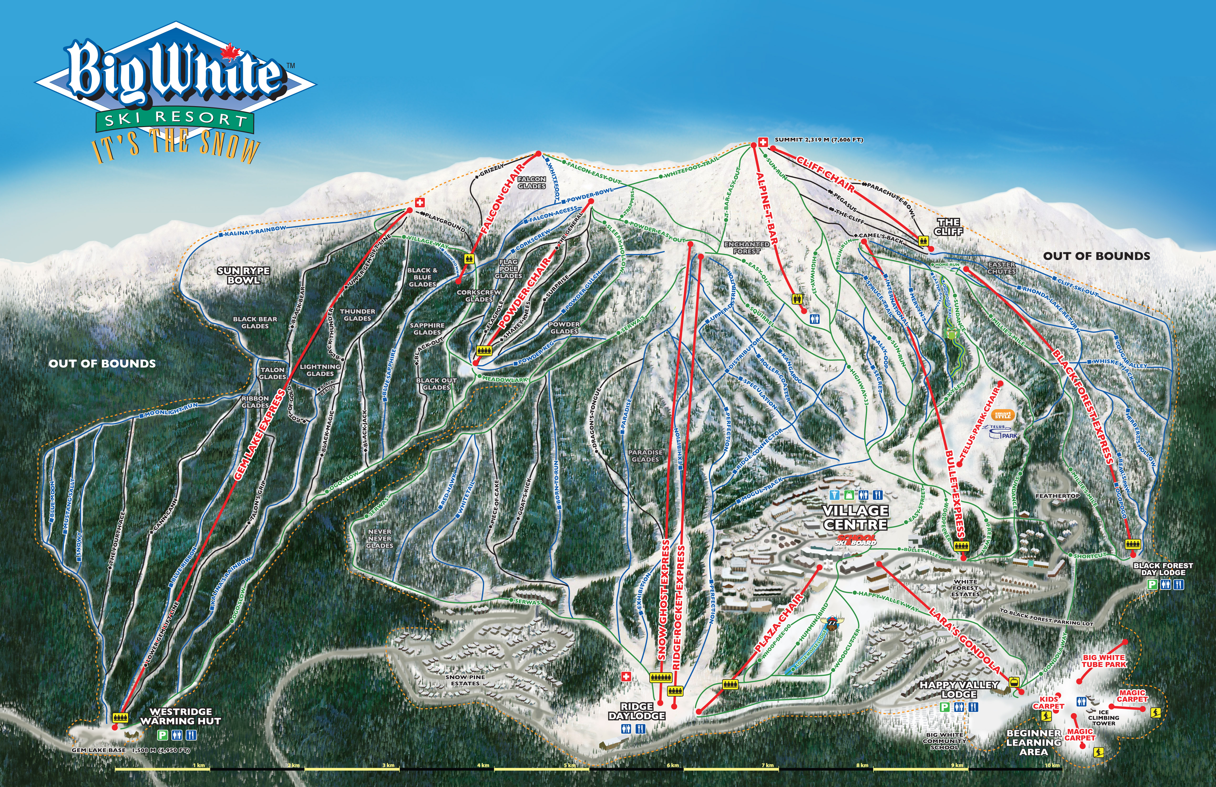 Big White Ski Resort Map