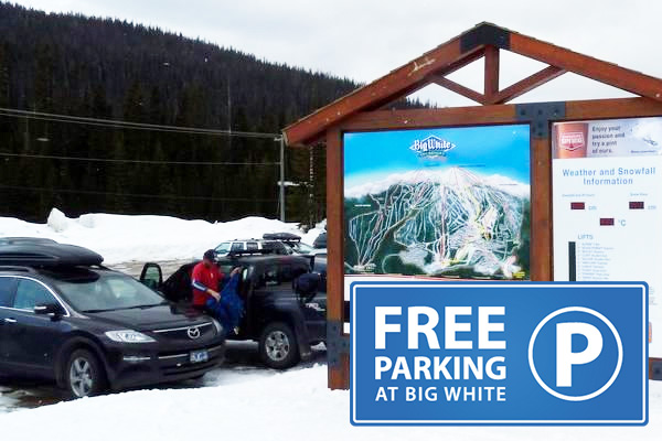 Free parking at Big White
