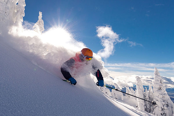 skiing