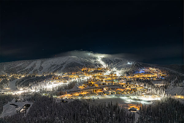 Village at night