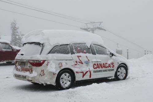 car snow