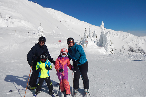 french family ski experience