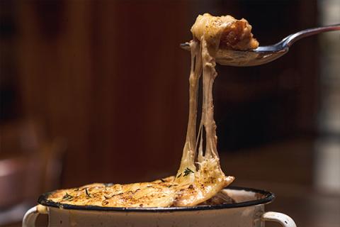 The Woods French Onion soup