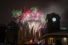 Village Clock Fireworks