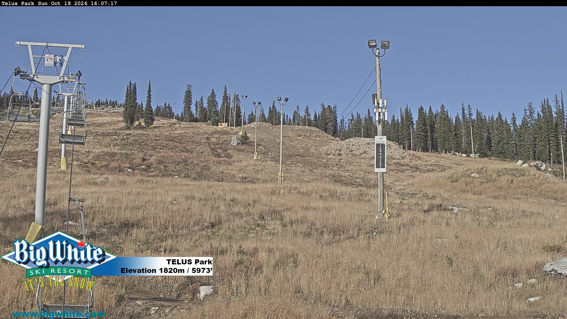 TELUS Park webcam at Big White Ski Resort